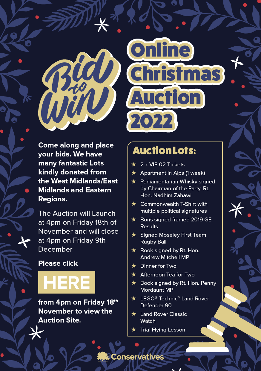 Online Christmas Auction 2022 Join the fun Bid to Win West Midlands